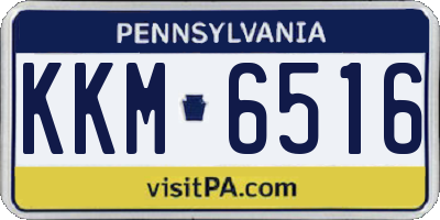 PA license plate KKM6516