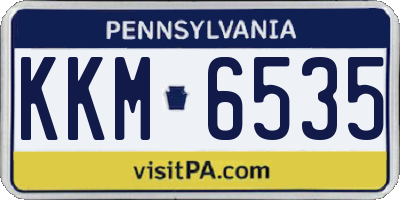 PA license plate KKM6535