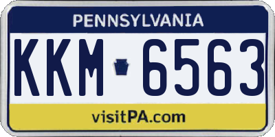 PA license plate KKM6563