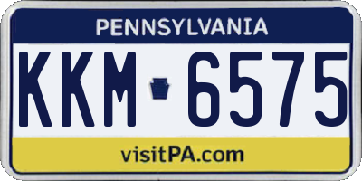 PA license plate KKM6575