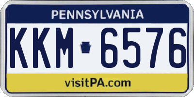 PA license plate KKM6576