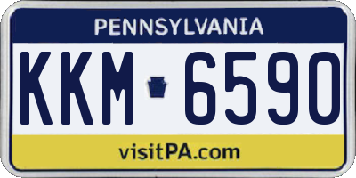 PA license plate KKM6590