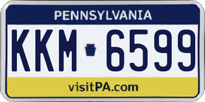 PA license plate KKM6599