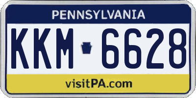PA license plate KKM6628