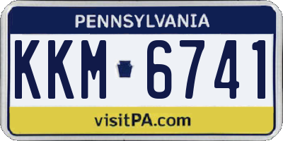 PA license plate KKM6741