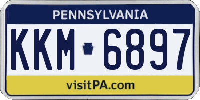 PA license plate KKM6897