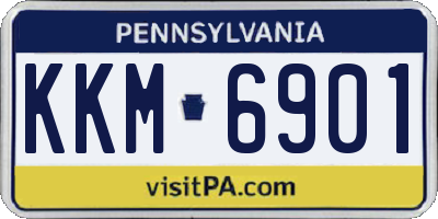 PA license plate KKM6901