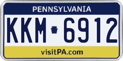 PA license plate KKM6912