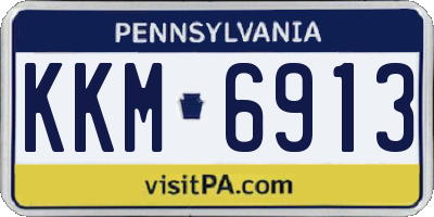 PA license plate KKM6913