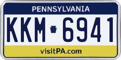 PA license plate KKM6941