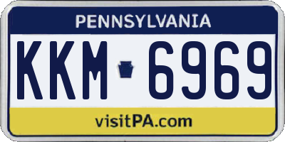PA license plate KKM6969