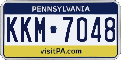 PA license plate KKM7048