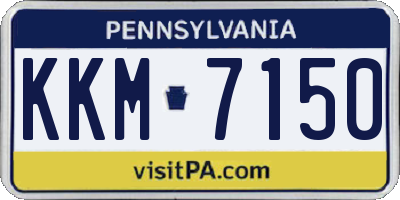 PA license plate KKM7150