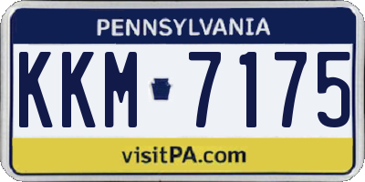 PA license plate KKM7175