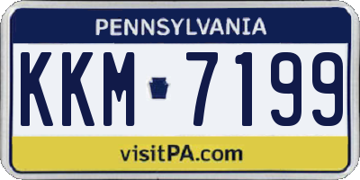 PA license plate KKM7199