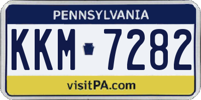 PA license plate KKM7282