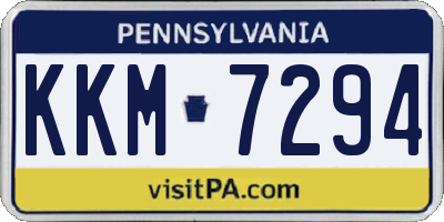 PA license plate KKM7294