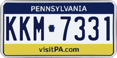 PA license plate KKM7331