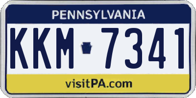 PA license plate KKM7341