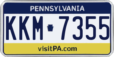 PA license plate KKM7355