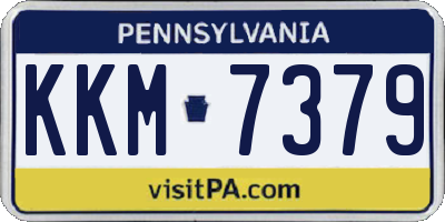 PA license plate KKM7379