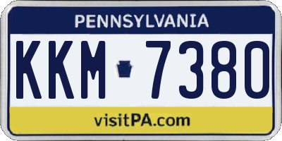 PA license plate KKM7380