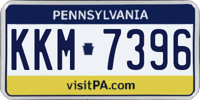 PA license plate KKM7396