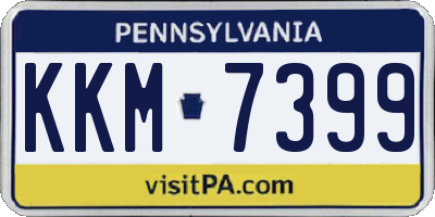 PA license plate KKM7399