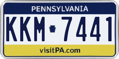 PA license plate KKM7441