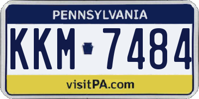 PA license plate KKM7484