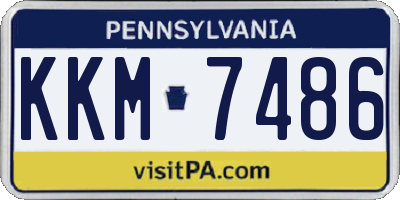PA license plate KKM7486