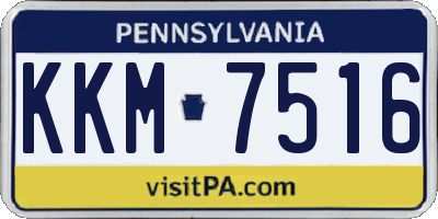 PA license plate KKM7516