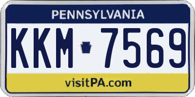 PA license plate KKM7569
