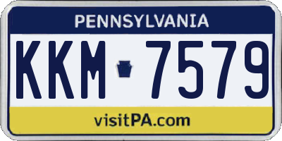 PA license plate KKM7579