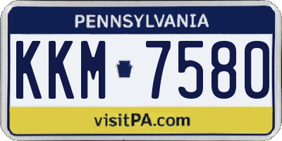 PA license plate KKM7580