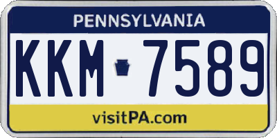PA license plate KKM7589