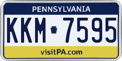 PA license plate KKM7595