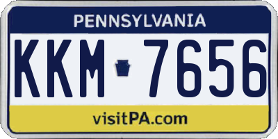 PA license plate KKM7656