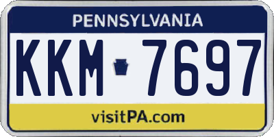 PA license plate KKM7697