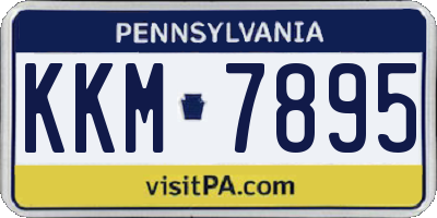 PA license plate KKM7895