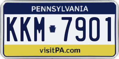 PA license plate KKM7901