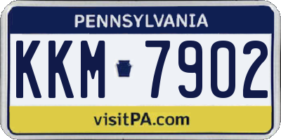 PA license plate KKM7902