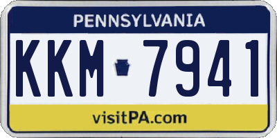 PA license plate KKM7941