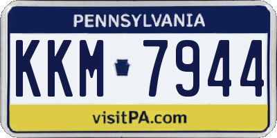 PA license plate KKM7944