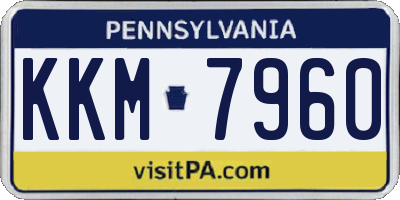 PA license plate KKM7960