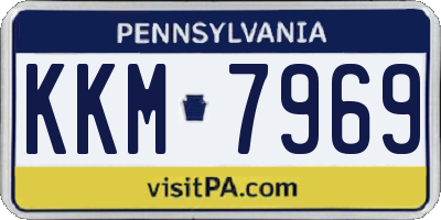 PA license plate KKM7969