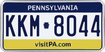 PA license plate KKM8044