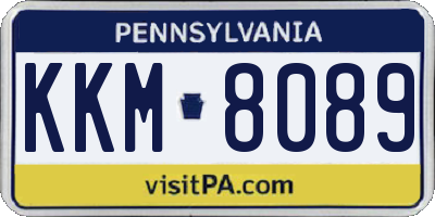PA license plate KKM8089
