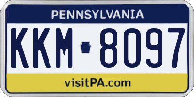 PA license plate KKM8097