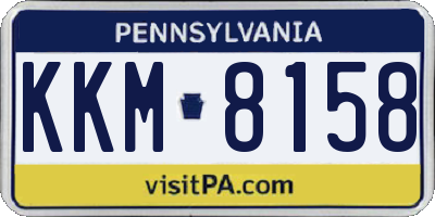 PA license plate KKM8158